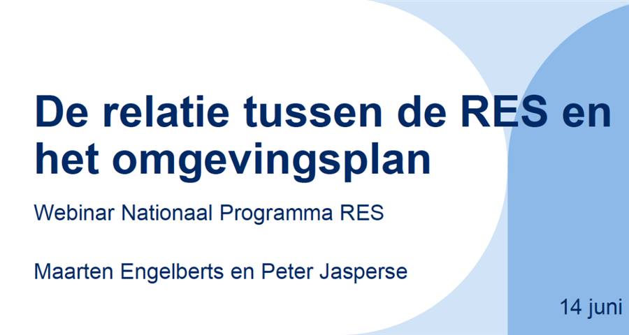 Bericht Webinar RES en omgevingsbeleid bekijken